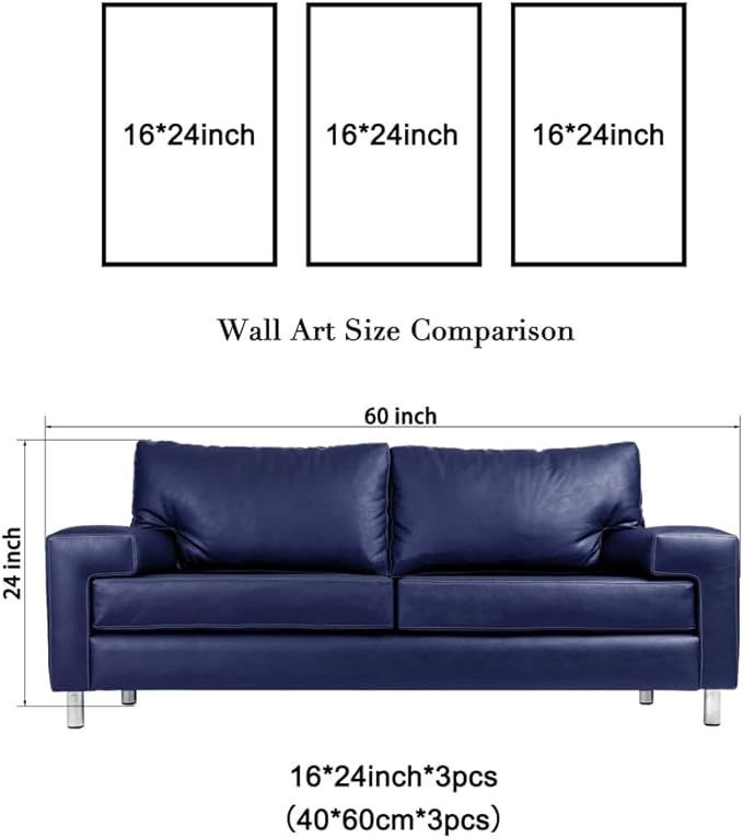 Wieco Art Canvas Wall Art 3 Piece Henri Mattise Art Abstract Colorful Matisse Posters Canvas Prints for Wall and Home Office Decorations