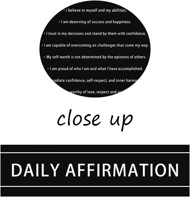 Daily Affirmations Inspirational Positive Quote Canvas Wall Art Motivational Canvas Poster Framed Paintings Artwork Wall Home Office Bedroom Dorm Wall Decor Framed Ready to Hang[24''W x 36''H]