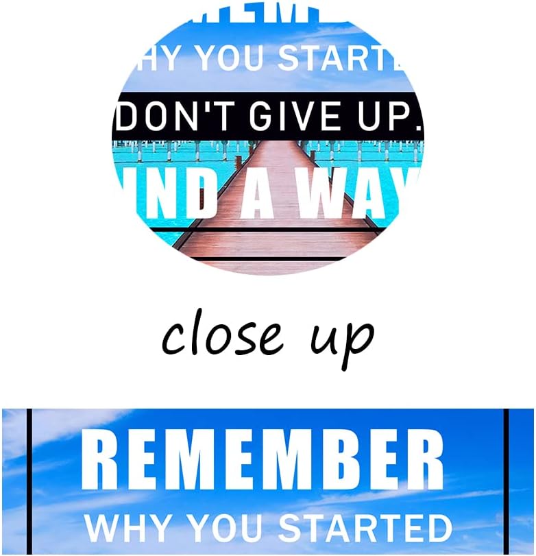 GoForArt Dream Big Motivational Canvas Wall Art, Inspirational Famous Quote Bedroom Living Room Decor, Positive Modern Landscape Mountain Office Dorm Room Poster Print (Motivational-03, 12.00" x 18.00")