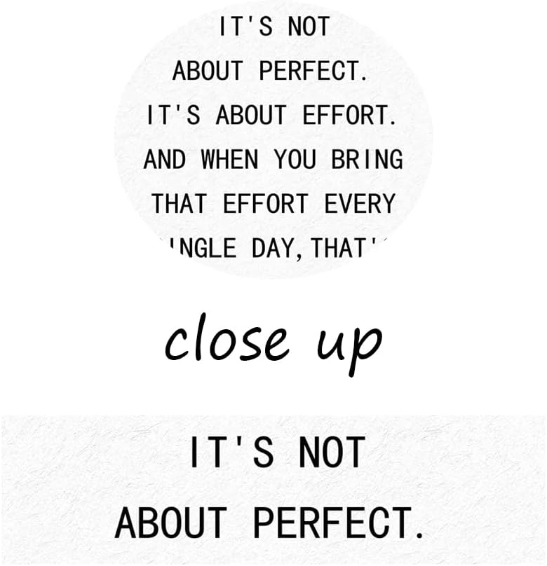 It's Not About Perfect It's About Effort Motivational Wall Art Decor Inspirational Quotes Canvas Posters Painting Wall Framed Modern Prints Artwork Wall Decoration Home Office Decor[18''W X 24''H]
