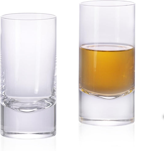 KAMMAK Drinking Glasses 12oz Crystal Water Glasses Set of 2, Tall Glass Cups, Highball Drink Glass for Cocktail, Juice, Mojito, Iced Tea, Kitchen and Bar Glassware Gifts, Collins Glasses