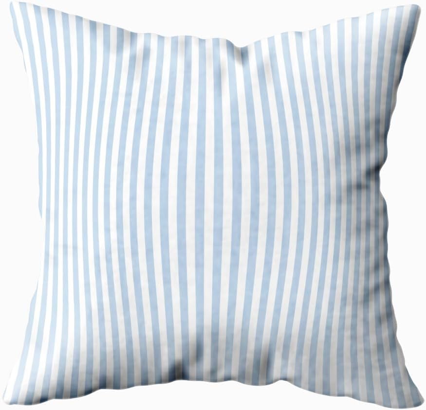 Blue Stripes Throw Pillow Covers Geometric Pillowcases 18X18 Inch Pillow Case Covers for Couch Bedroom Living Room