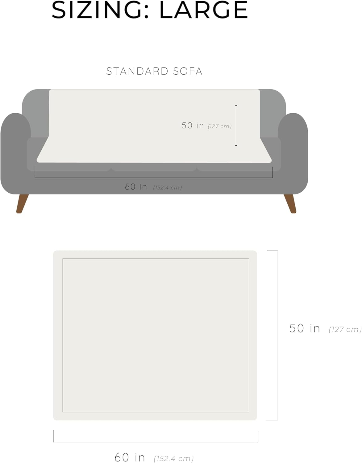 GRACED SOFT LUXURIES Throw Blanket Softest Warm Elegant Cozy Faux Fur Aesthetic for Travel, Home, Bed, Sofa, Couch, Living Room (Solid Ivory, Large 50" x 60")