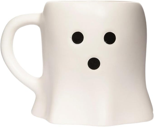 Sweet Water Decor Ghost Halloween Mugs 12 oz - Dishwasher & Microwave Safe, Spooky Coffee Cup for Tea & or Seasonal Brew - Ceramic Ghost