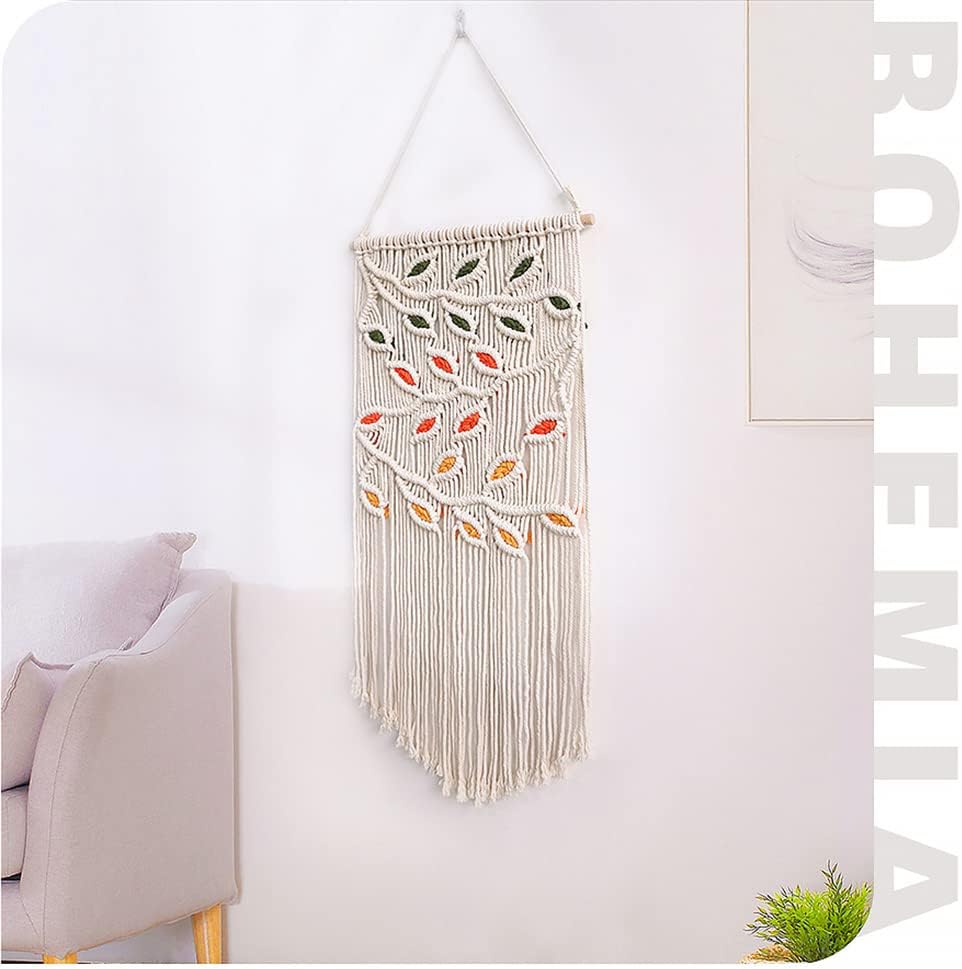 BMIDRUT Macrame Hanging Tapestry Boho Hand Woven Tapestries Dream Catchers Boho Wall Art Decor Home Wall Decor Wall Pediment 16x30 Inch