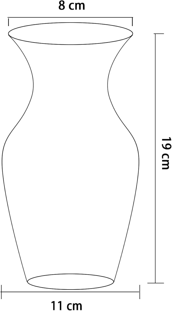 Vase for Flowers Small Glass Vases for Home Decor Table Centerpieces Living Room Bedroom Bookshelf Kitchen Modern Office Wedding Decoration Vintage Flower Vases Grey White