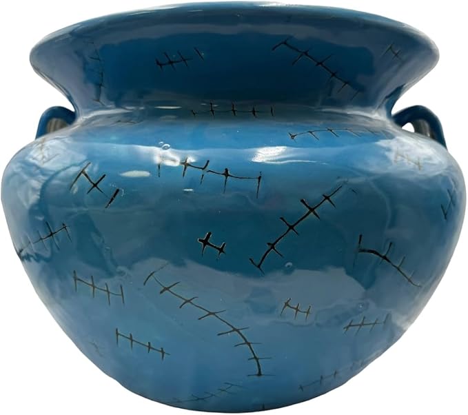 Talavera Michoacana Planter XL Pot Folk Art Multicolor Mexican Pottery Home Decor Hand Painted Garden Indoor Handmade Outdoor 18.5" (Multi 13)