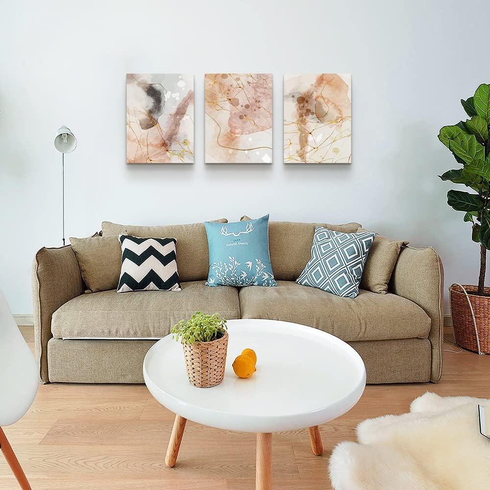 MHARTK66 Boho Wall Decor - Canvas Wall Art for Living Room, Bedroom, Bathroom & Office - Abstract Prints