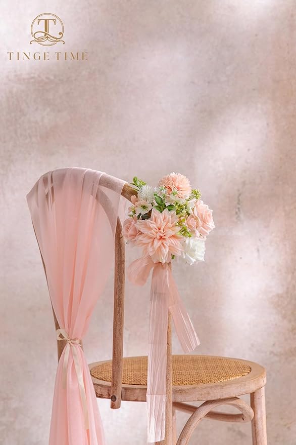 TINGE TIME Fake Flowers Artificial Flowers Peonies Bulbous Chrysanthemum Daisy Hydrangea Sunflower Violets Dahlia Daffodils Epiphyllum Orchid Cherry Blossom Camellia Leyaron (Pink)