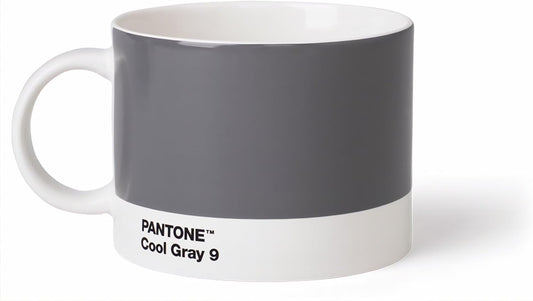 Copenhagen Design Pantone Cup, Tea/Coffee Mug, fine China (Ceramic), 475 ml, Grey, Cool Gray 9 C, Porcelain, one Size