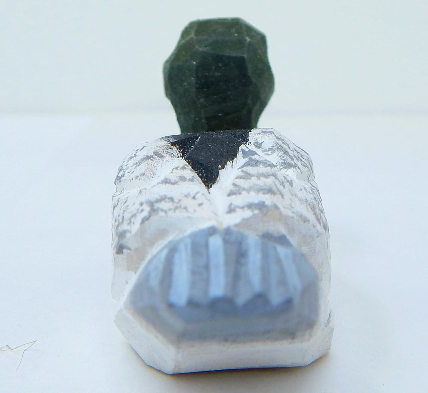 Merganser Duck Hand-Carved Wooden Figurine - Miniature Wooden Bird Sculpture, Small Animal Collectible Decoy Sculpture. Nature-Inspired Decor & Collectible Gift