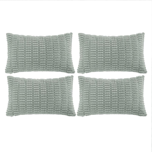 Fancy Homi 4 Packs Decorative Throw Pillow Covers for Living Room Couch Bed, Modern Farmhouse Boho Home Decor, Accent Cushion Case (16 x 24-Inch, Grey Blue)