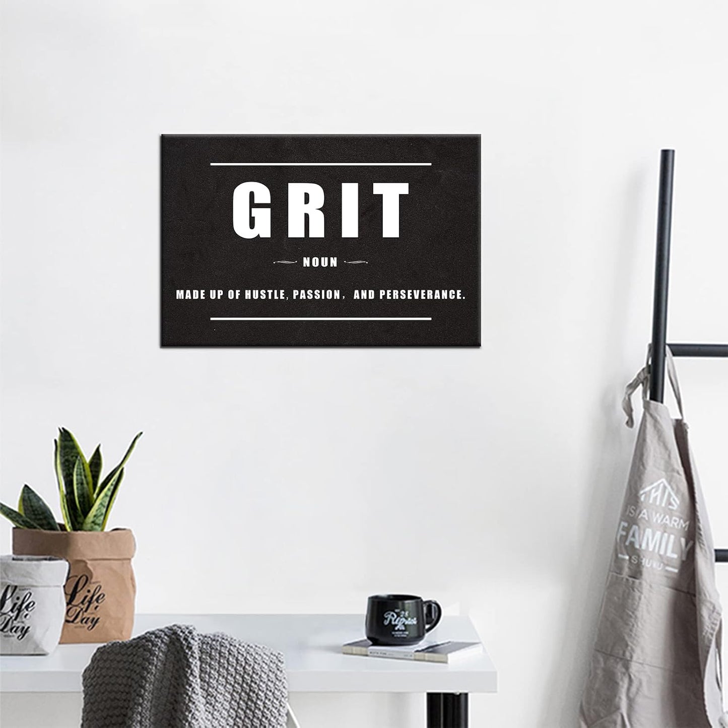 GoForArt Dream Big Motivational Canvas Wall Art, Inspirational Famous Quote Bedroom Living Room Decor, Positive Modern Landscape Mountain Office Dorm Room Poster Print (Motivational-01, 12''x18'')