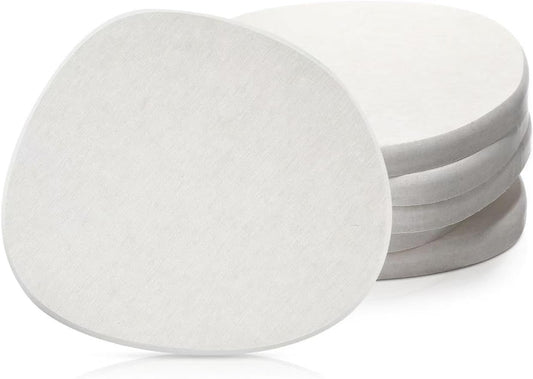 Diatomaceous Earth Coaster ，Set of 6，Unique White Absorbent Coasters for Drinks，Modern Aesthetic Instant Dry Stone Drink Coasters（6,White）