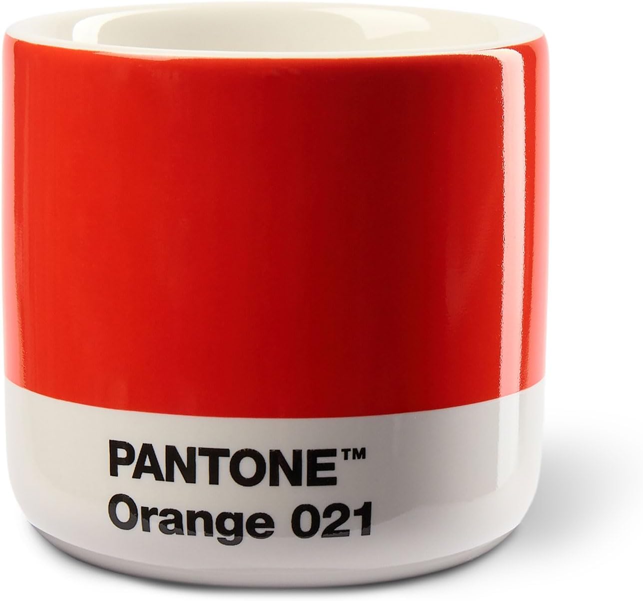 Copenhagen Design Pantone Macchiato Cup - Coffee, Latte, Macchiato Mug - 3.34oz/100ml, Orange 021