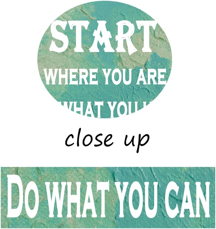 GoForArt Motivational Canvas Wall Art, Famous Quote Inspirational Prints Wall Decor, Do What You Can Poster for Office Living Room, Pink Positive Bedroom Dining Room Artwork Home Decoration