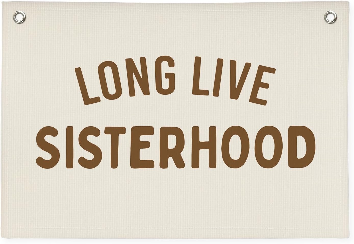 Girls Room Decor,Long Live Sisterhood Canvas Banner,Nursery Playroom Wall Decor for Girls Bedroom Toddler Decorations Teen Girls Room Decor,Twins Bedroom Decor Flag Canvas Banner 30x20 Inch