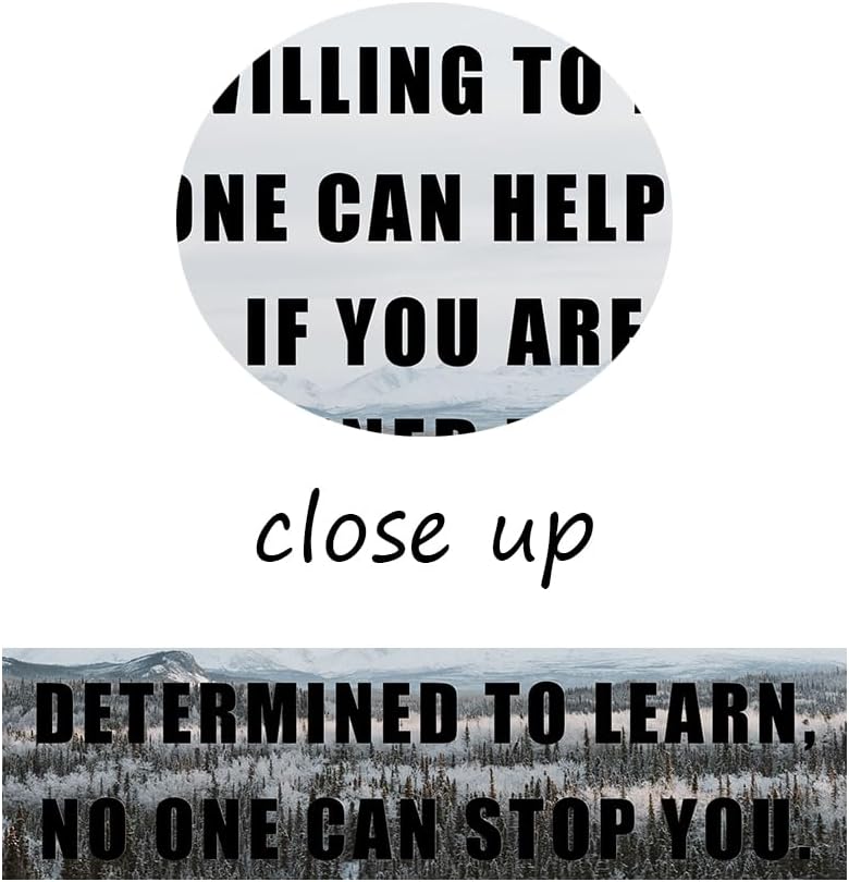 Inspirational Wall Art Positive Sayings Poster Quotes Wall Decoration Motivational Picture Picture Artwork for Livingroom Bedroom Office Wall Decor Framed Art Decoration Ready to Hang [24''Wx 18''H]