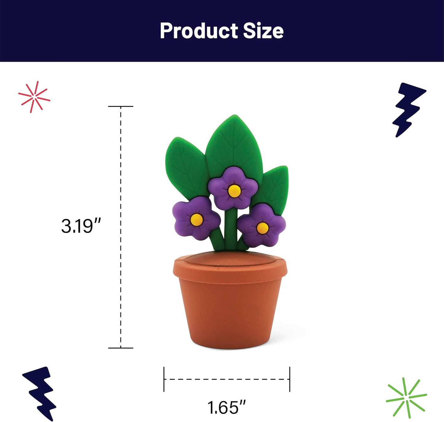 Mini Garden Figurines for Desk Decor – Cute Accessories for Fairy Gardens, Terrariums, Succulent Pots & Office Spaces – Tiny Plant Decor Statues - African Violet