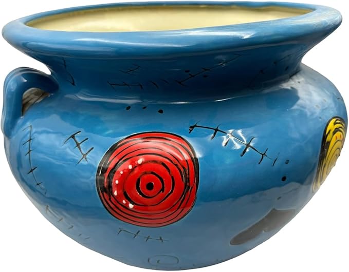 Talavera Michoacana Planter XL Pot Folk Art Multicolor Mexican Pottery Home Decor Hand Painted Garden Indoor Handmade Outdoor 18.5" (Multi 13)