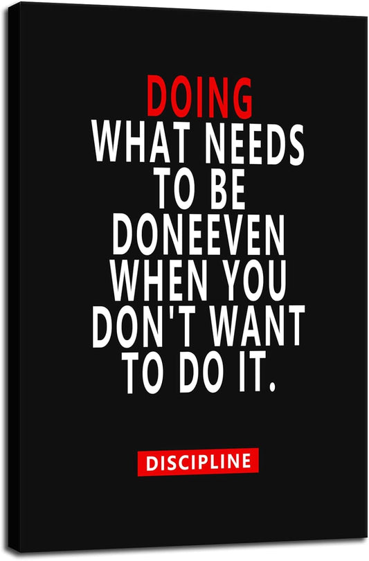 Inspirational Wall Art Inspirational Picture Entrepreneur Quotes Motivational Painting Poster Print on Canvas Wall Artwork for Living Room Office Bedroom Framed Ready to Hang [24''W x 36''H]