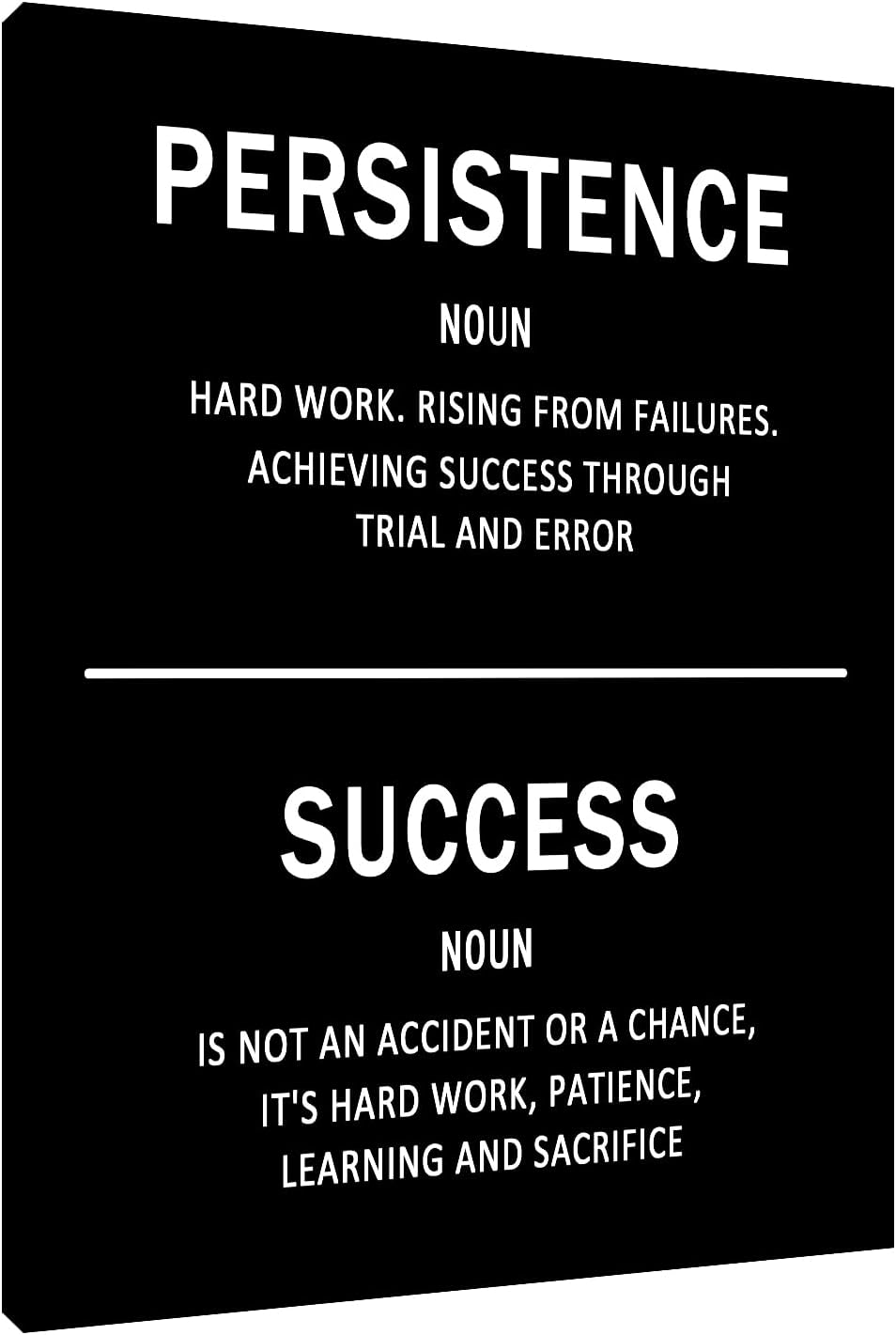 Large Size Motivational Wall Art Canvas Success Poster Ocean Wave Picture Artwork Entrepreneur Quotes Painting Print Inspirational Wall Decor Art for Living Room Home Decor Framed [30''Wx 40''H]