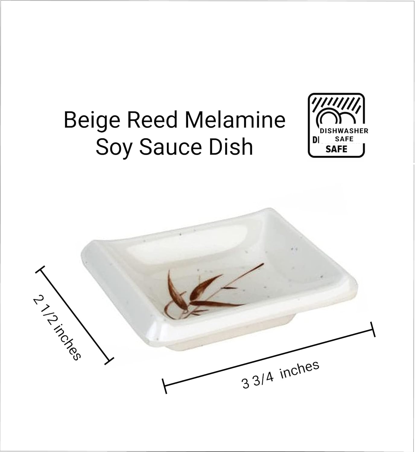 JapanBargain 2401x4, Set of 4 Plastic Soy Sauce Dish Dipping Bowl Japanese Style Sauce Bowl Appetizer Dish