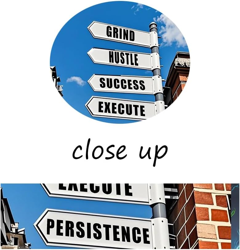 Inspirational Canvas Wall Art Home Decor Street Sign Motivational Entrepreneur Quotes Painting Poster Positive Theme Picture Print Artwork for Bedroom Office Gym Stretched and Framed [18''Hx24''W]