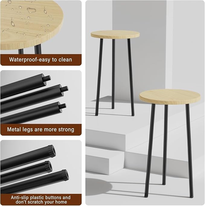 Plant Stand Indoor Outdoor: 2 Pack Indoor Plant Stand 20'' Convertible Multi-purpose Holder - Mid Century Modern Decor - Tall Plant Table for Living Room/Balcony/Garden/Patio