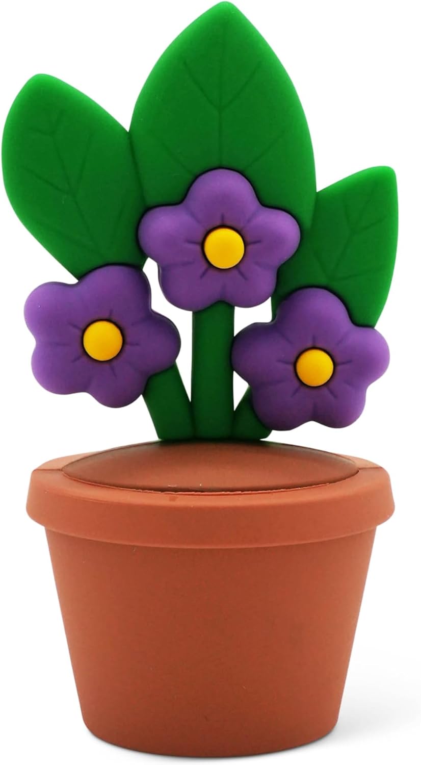 Mini Garden Figurines for Desk Decor – Cute Accessories for Fairy Gardens, Terrariums, Succulent Pots & Office Spaces – Tiny Plant Decor Statues - African Violet
