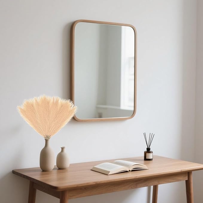 30 Pcs Khaki Faux Pampas Grass, 17 Inches Artificial Pampas Grass Bulk, Short Fluffy Faux Pompas for Vase Filler, Home Boho, Wedding Anniversaries, Baby Shower Decoration