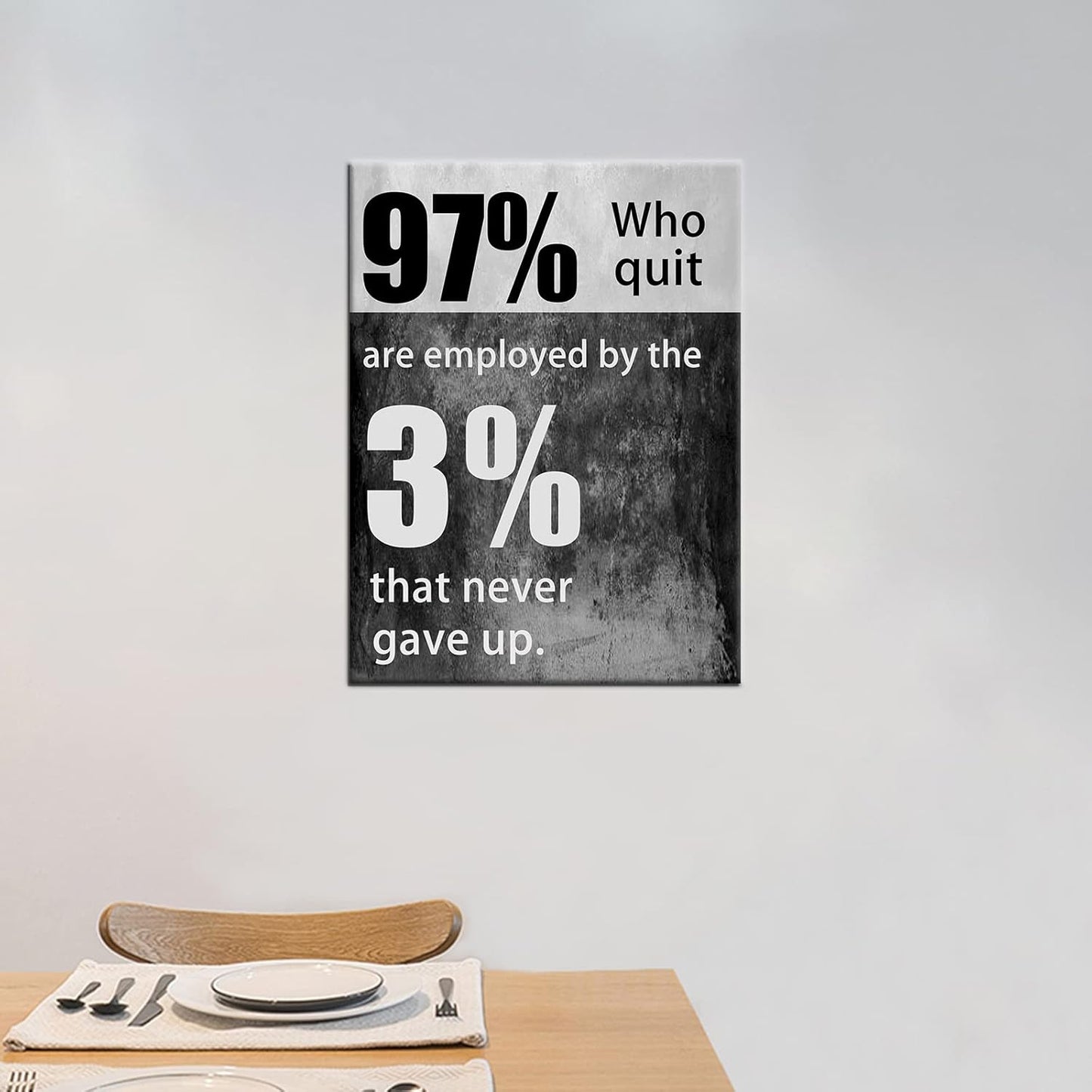 GoForArt Dream Big Motivational Canvas Wall Art, Inspirational Famous Quote Bedroom Living Room Decor, Positive Modern Landscape Mountain Office Dorm Room Poster Print (Motivational-05, 18.00" x 24.00")