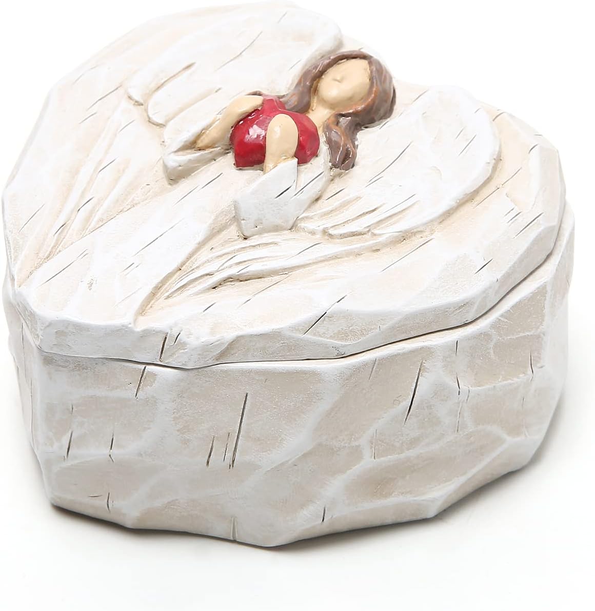 Hodao Angel Figurines Angel Gift Sculpted Hand-Painted Keepsake Box