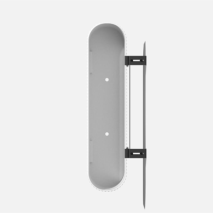 Veradek Demi Series Railing Planter - Hanging Planter Box for Windowsill/Balcony | Plastic-Stone Composite w/Railing Bracket | Modern Décor for Flowers