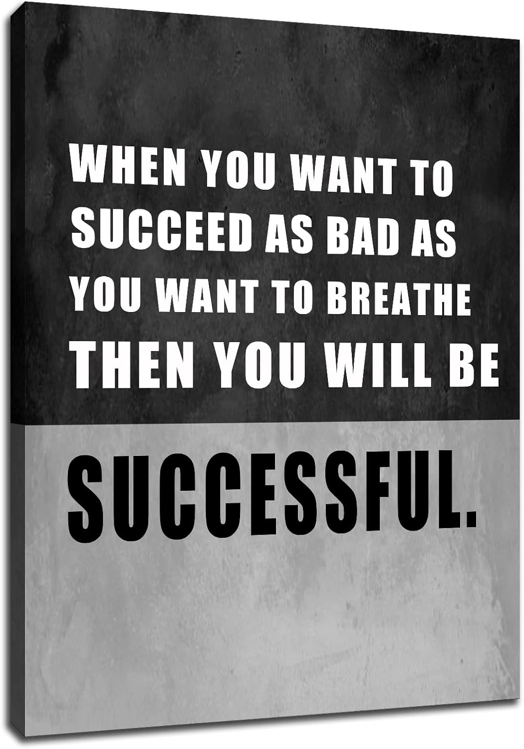 GoForArt Dream Big Motivational Canvas Wall Art, Inspirational Famous Quote Bedroom Living Room Decor, Positive Modern Landscape Mountain Office Dorm Room Poster Print (Motivational-06, 18.00" x 24.00")