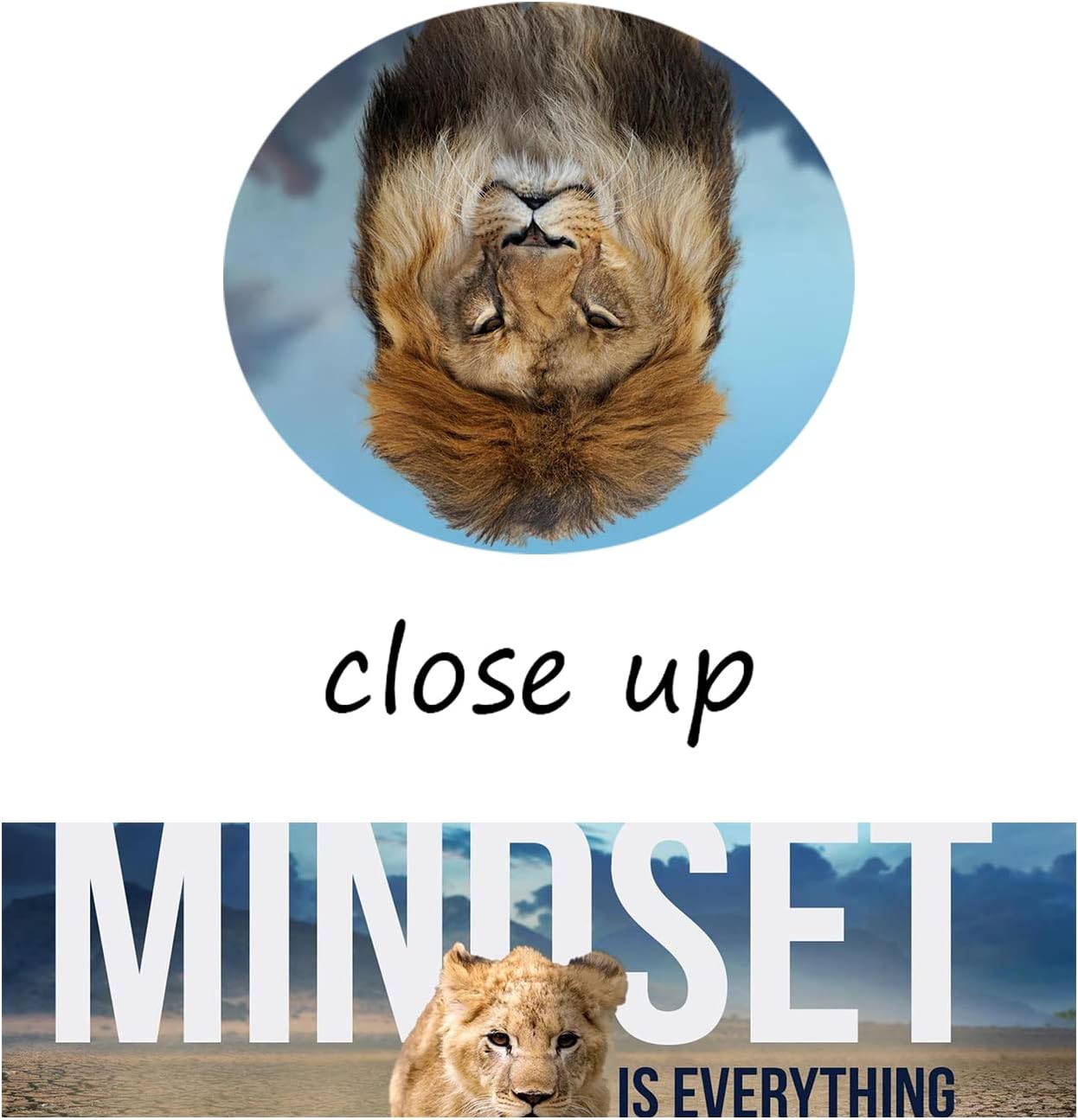 Mindset is Everything Wall Art Office Decor Motivational Wall Art Canvas Prints Entrepreneur Quotes Canvas Poster Use for Office Home Bedroom Livingroom Wall Decor Wooden Framed [12''W X 18''H]