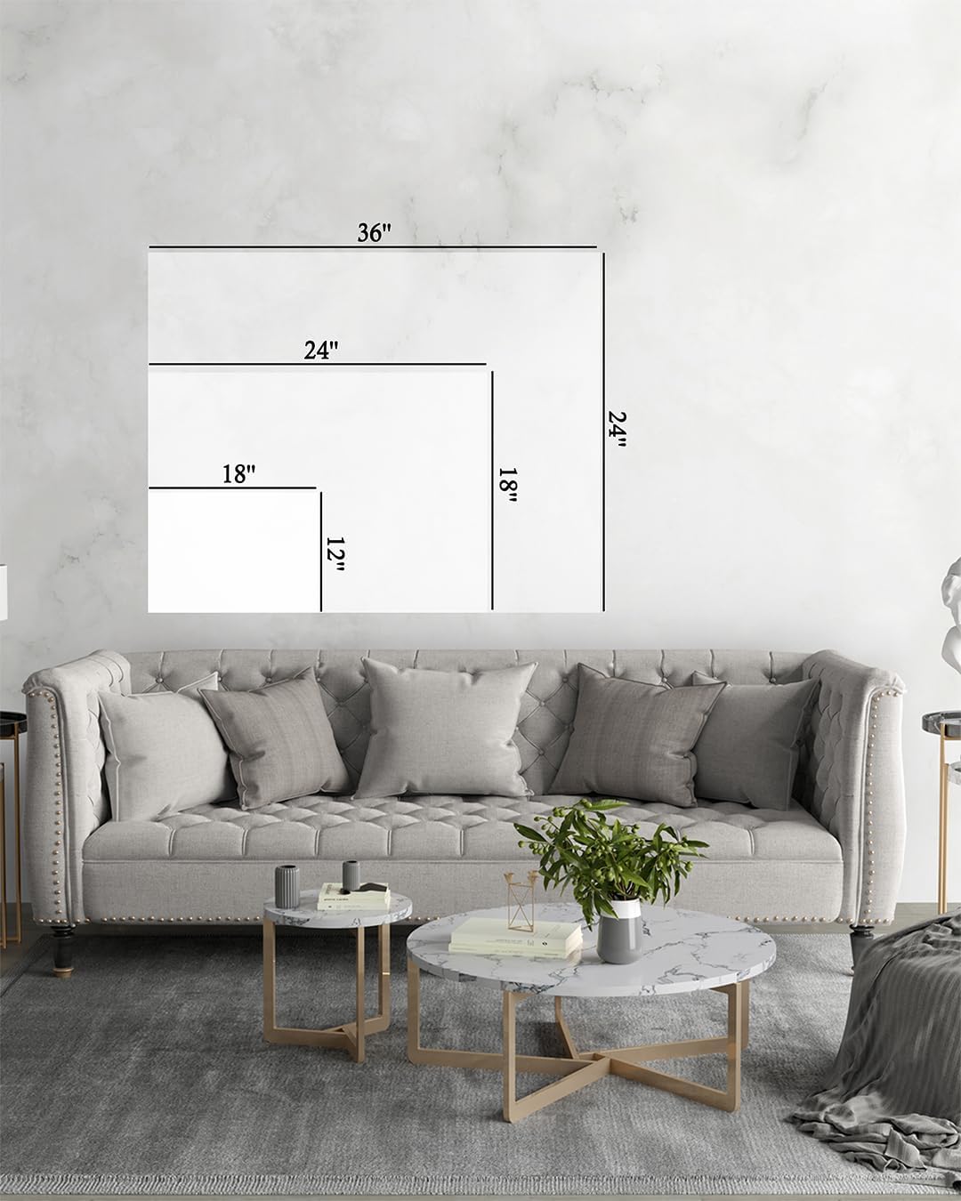 GoForArt Motivational Canvas Wall Art, 7 Rules Of Life Inspirational Prints Wall Decor, Positive Poster for Office Living Room, Famous Quote Bedroom Dining Room Artwork Home Decoration