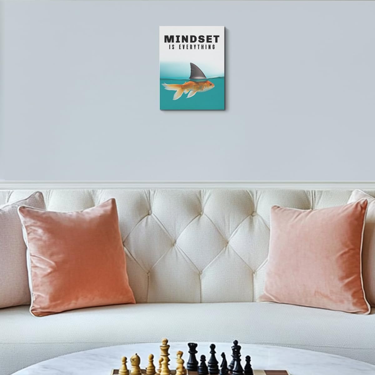 Mindset is Everything Motivational Posters Motivational Quotes Poster Print Phrase Wall Art Positive Quotes, Positive Affirmations Wall Art Decor for Bedroom Teacher Office Classroom Study Gym Room