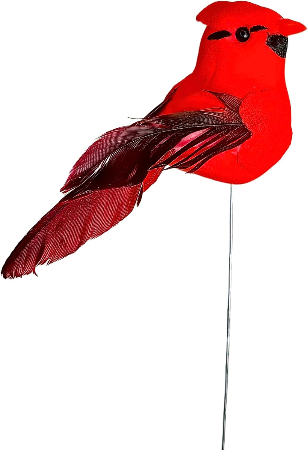 Berfutall-Cardinal Clip On Christmas Tree Ornament Decorations - Red Feathers Set of 24Pieces Each is 2.8" Lon(D)…