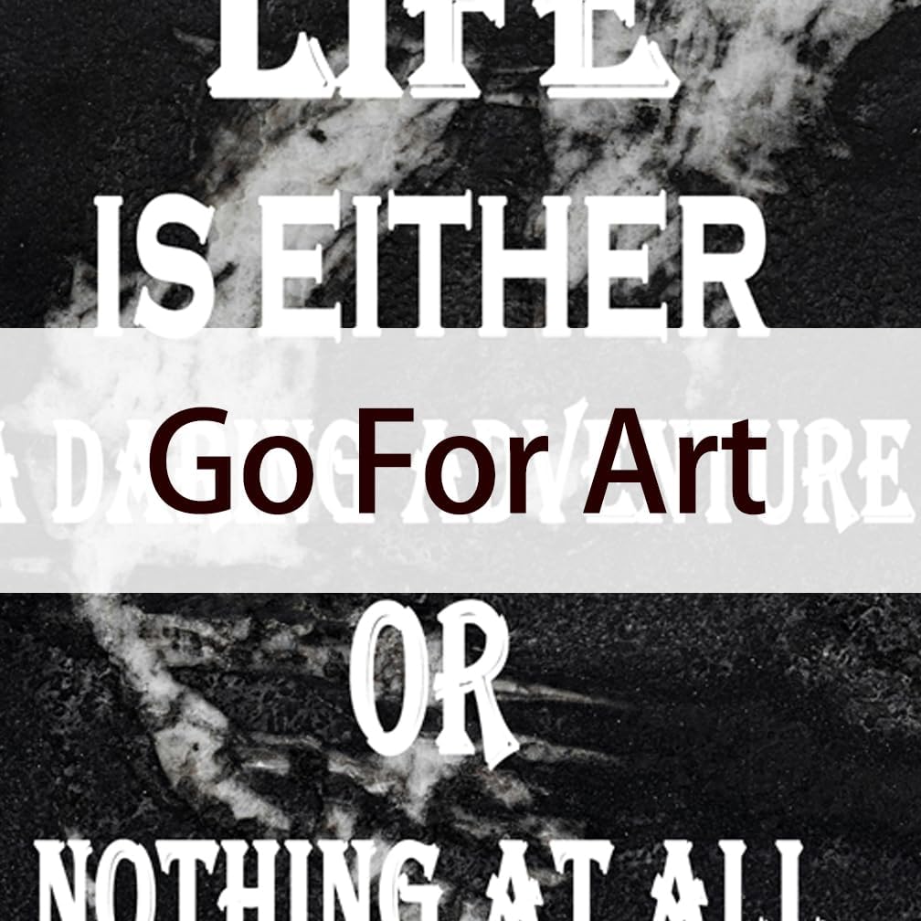 GoForArt Motivational Canvas Wall Art, Famous Quote Inspirational Prints Wall Decor, Positive Poster for Office Living Room, Bedroom Dining Room Artwork Home Decoration 12x18in