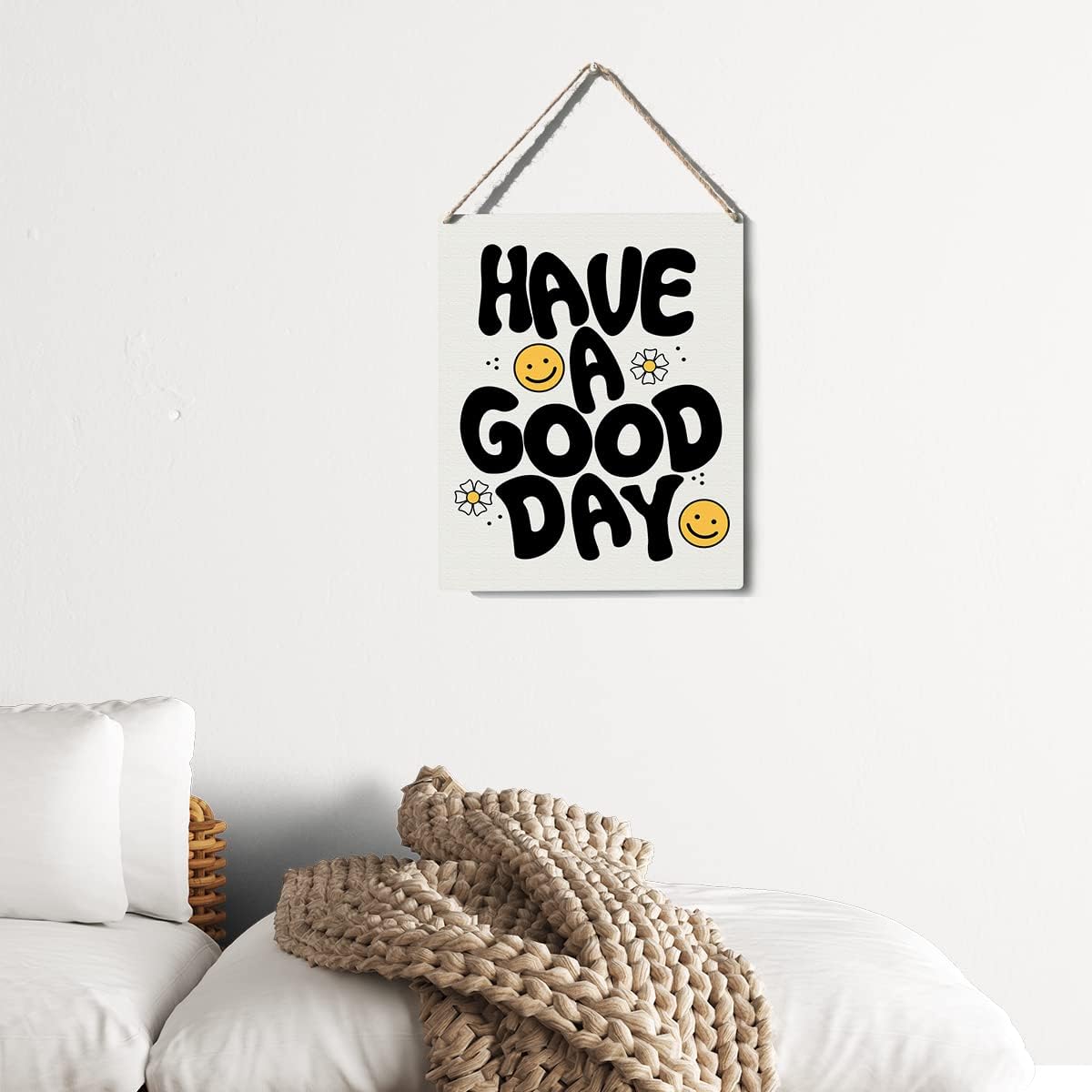Inspirational Quote Sign Classroom Decor Have a Good Day Wall Sign Plaque Hanging Posters Artwork 8”X10” Rustic Home Office Decoration
