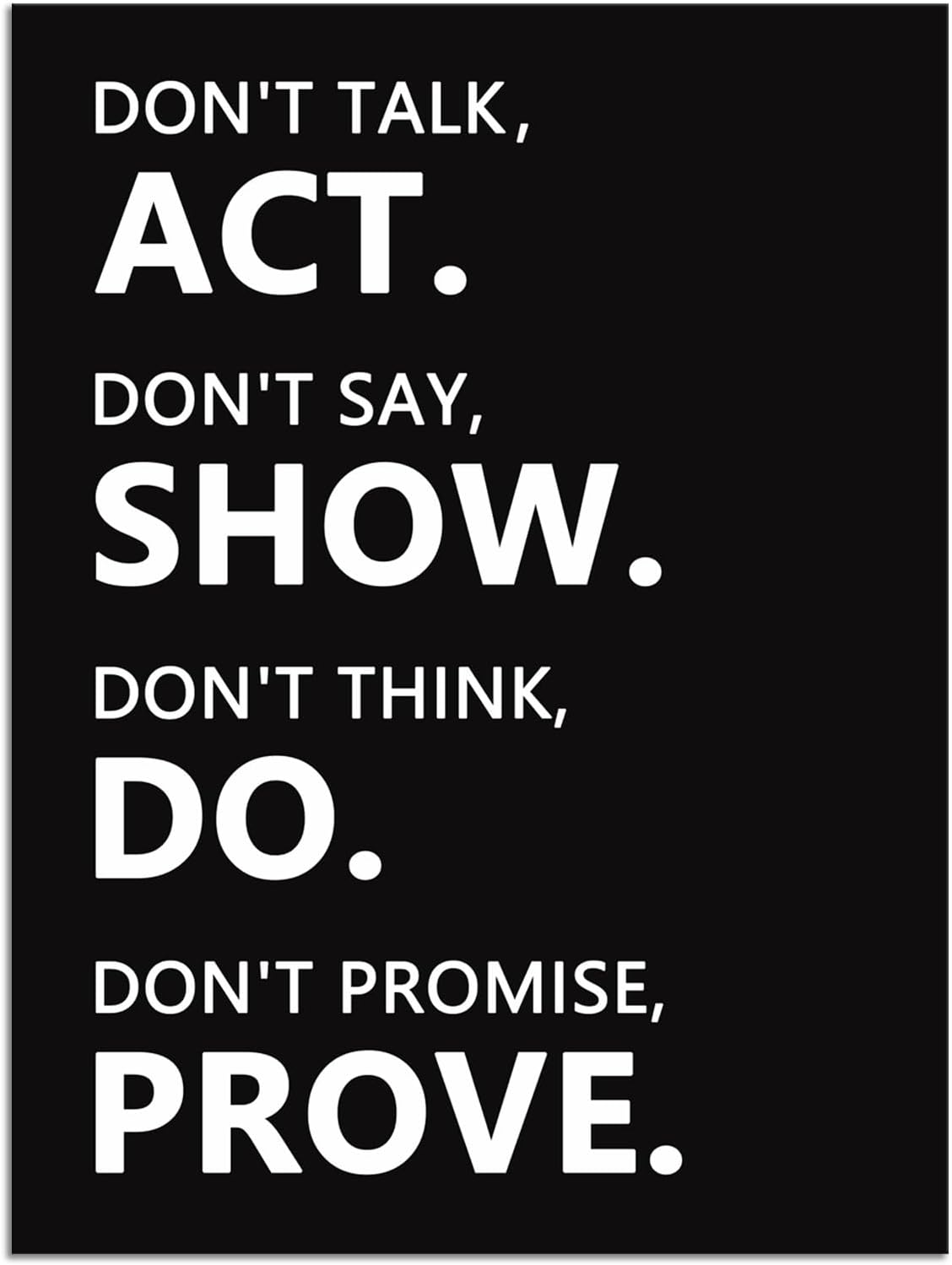 Inspirational Canvas Wall Art Motivational Entrepreneur Quotes Modern Inspirational Poster Print Artwork Painting Inspiring Picture for Home Office Decoration Living Room Wood Framed[18''W X 24''H]