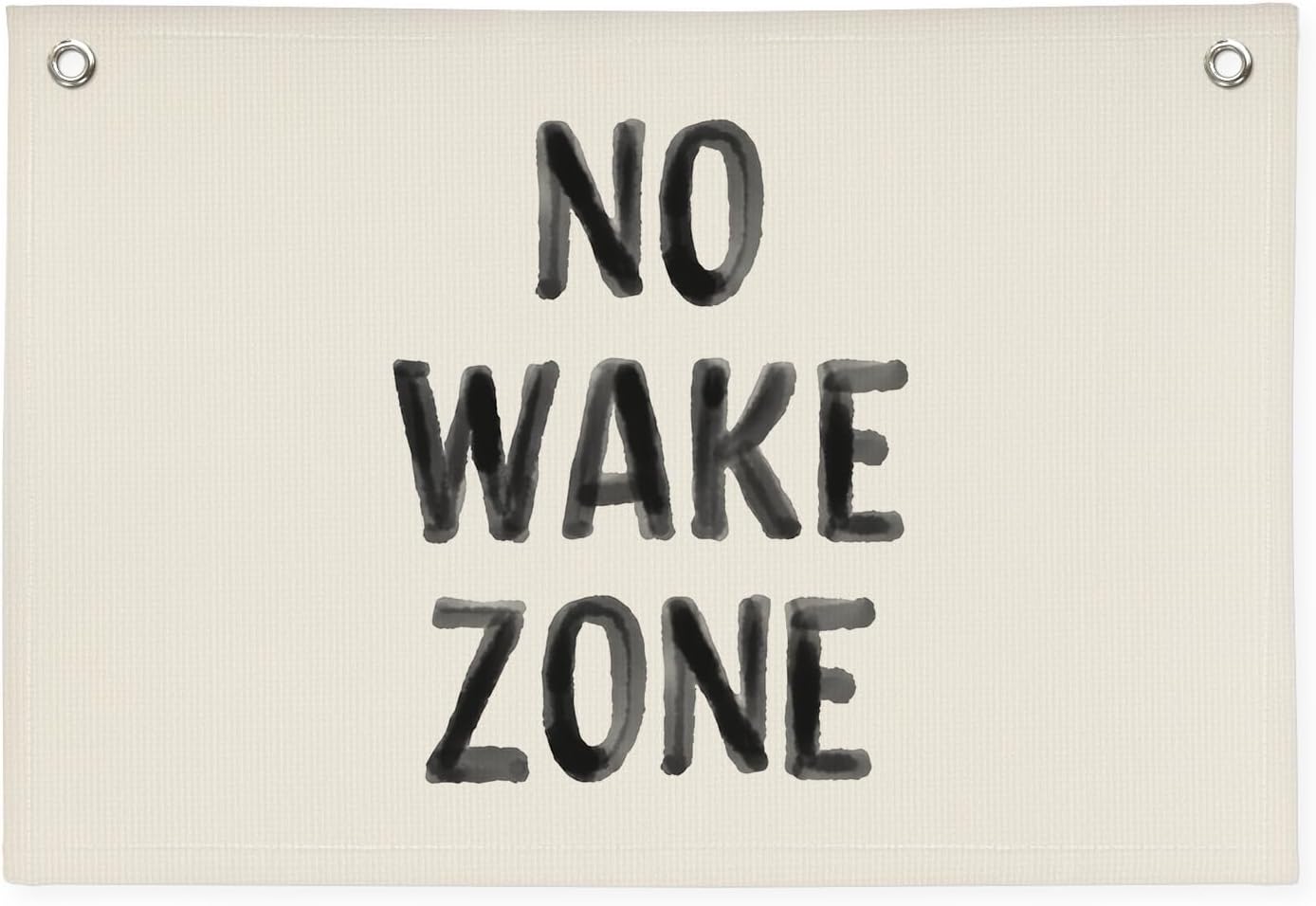 Kids Room Decor No Wake Zone Surf Nursery Playroom Decor Canvas Banner,Coastal Baby Room Decor,Beach Nursery Decorations,Lake House Nautical Wall Hanging Flag Canvas Banner 30x20 Inch