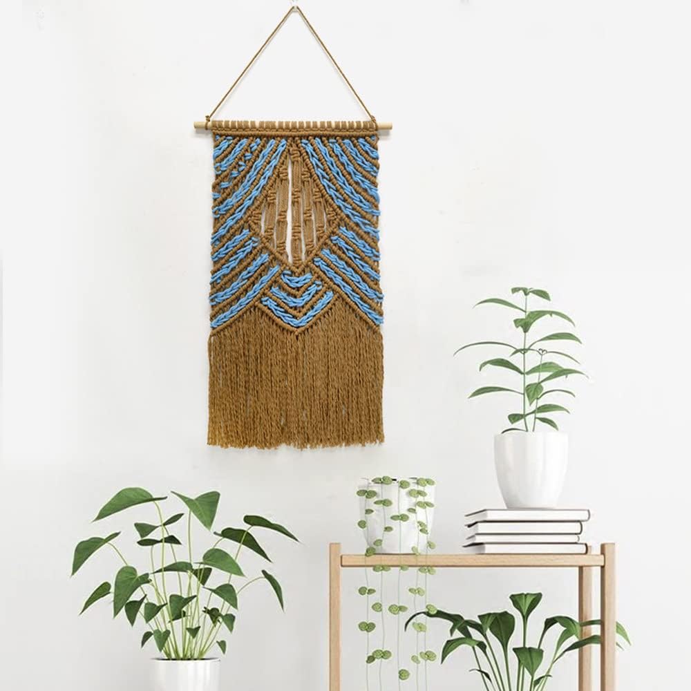 BMIDRUT Hanging Macrame Tapestry Dream Catchers Hand Woven Tapestries Boho Wall Art Decor Home Wall Decor Wall Pediment