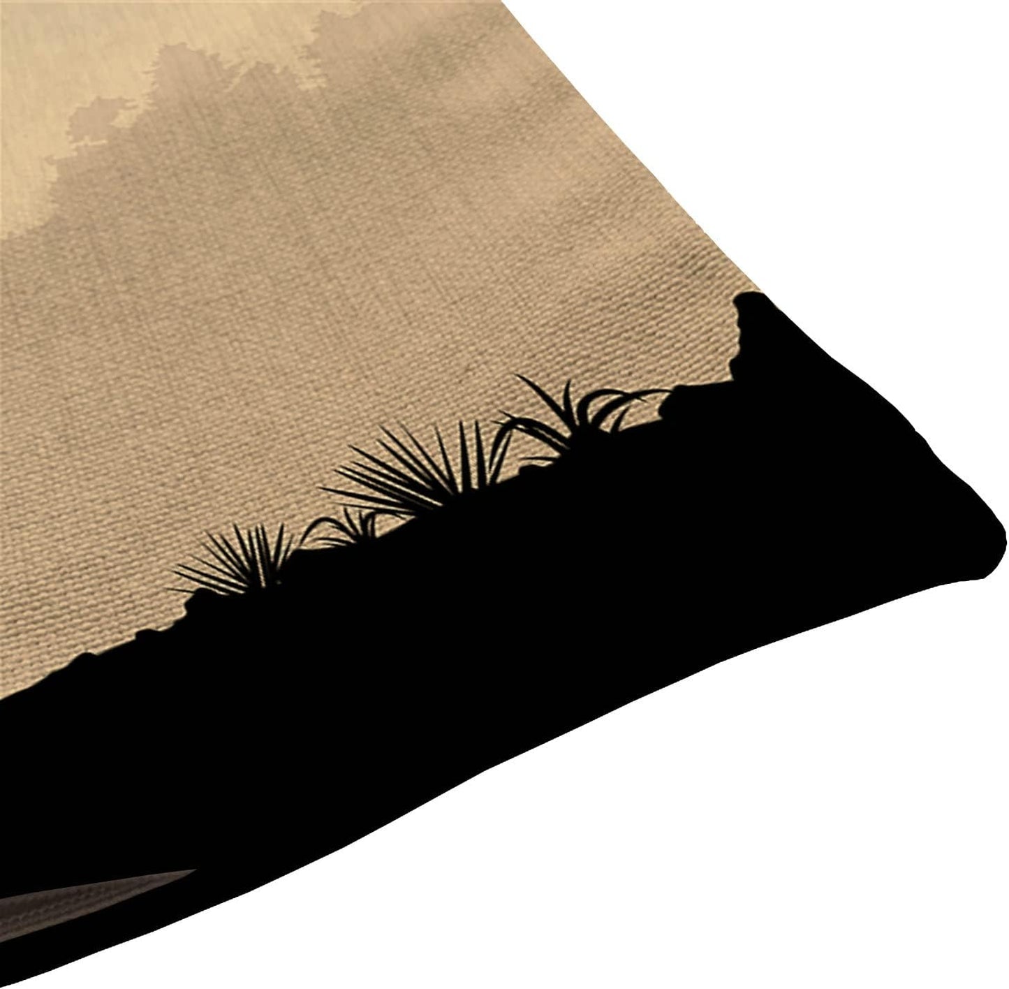 Cowboy Waist Lumbar Cotton Linen Throw Pillow case Cushion Cover for Sofa Home Decorative Oblong 12x20 Inches