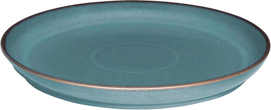 Denby - Azure Coupe Dinner Plate - 10.25in Single Large Dinnerware, Lunch Plates For Everyday Use - Blue Ceramic Stoneware Tableware - Dishwasher & Microwave Safe - Scratch Resistant