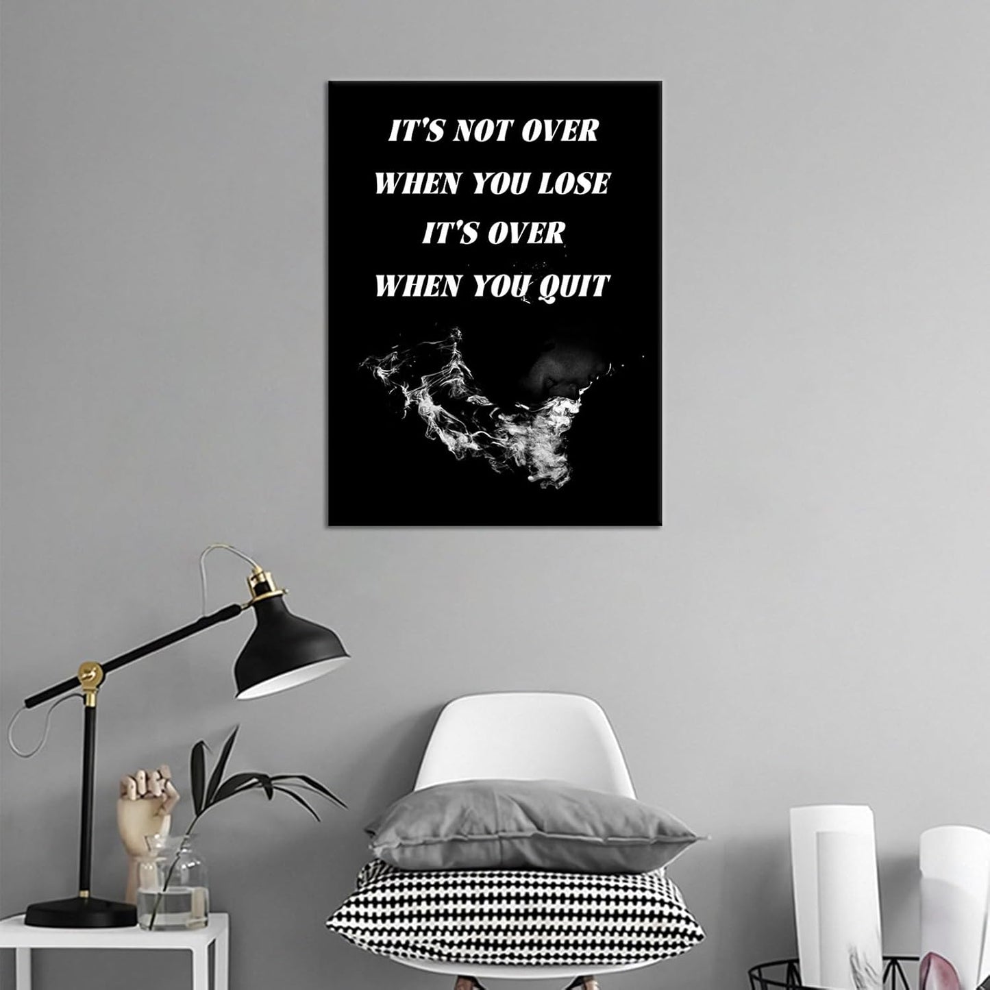 Inspirational Poster Wall Art Home Decor Inspirational Entrepreneur Quotes Printed on Canvas Positive Picture Painting Artwork for Bedroom Teens Room Classroom Ready to Hang [18''Wx24''H]