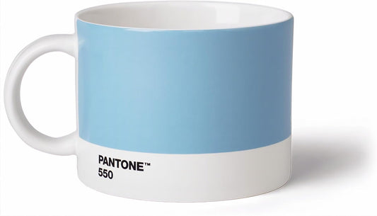 Copenhagen Design Pantone Cup, Tea/Coffee Mug, fine China (Ceramic), 475 ml, Light Blue, 550 C, 1 Count (Pack of 1)