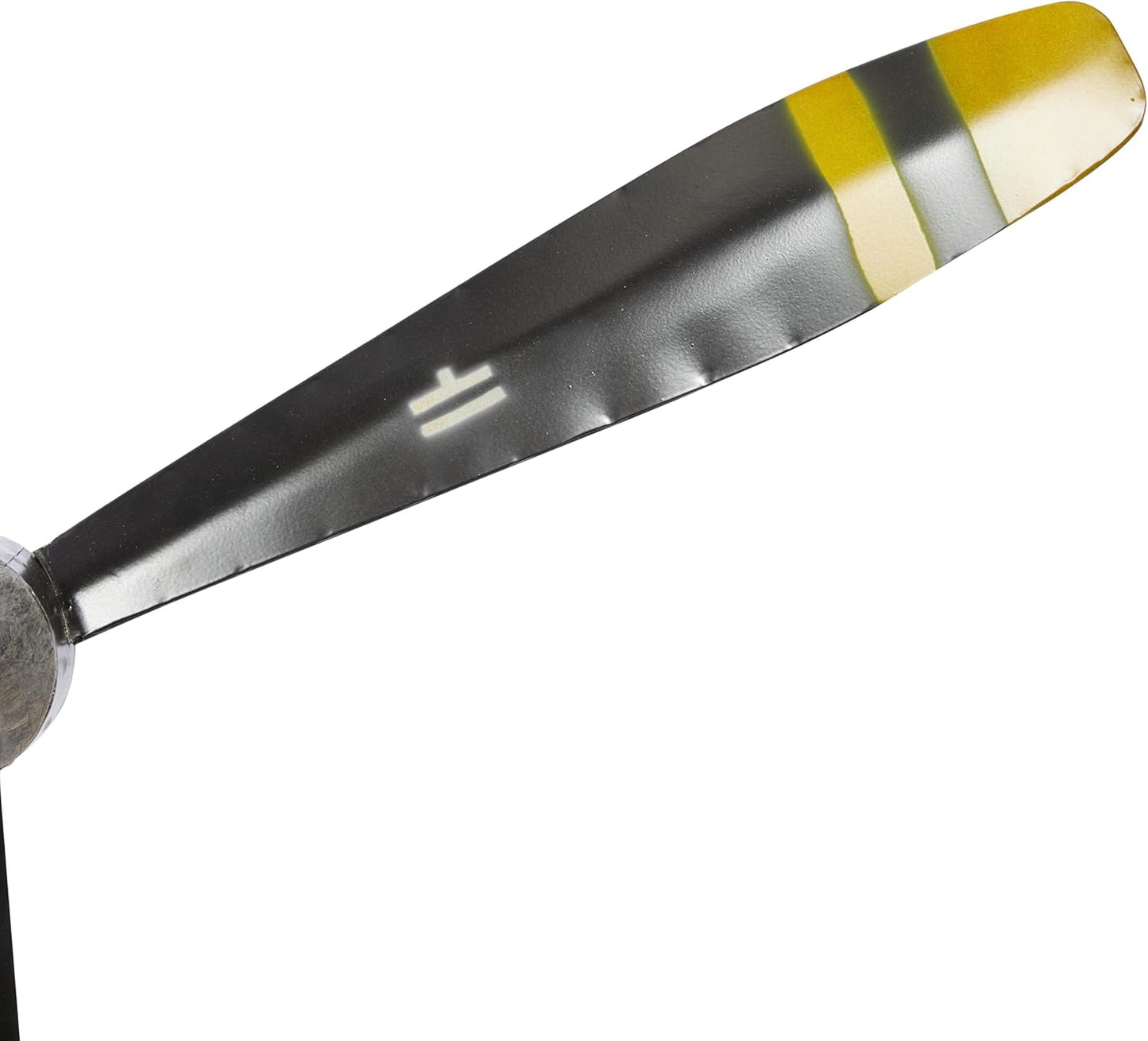 Deco 79 Metal Airplane Propeller Home Wall Decor 3 Blade Wall Sculpture with Aviation Detailing, Wall Art 27" x 3" x 31", Black