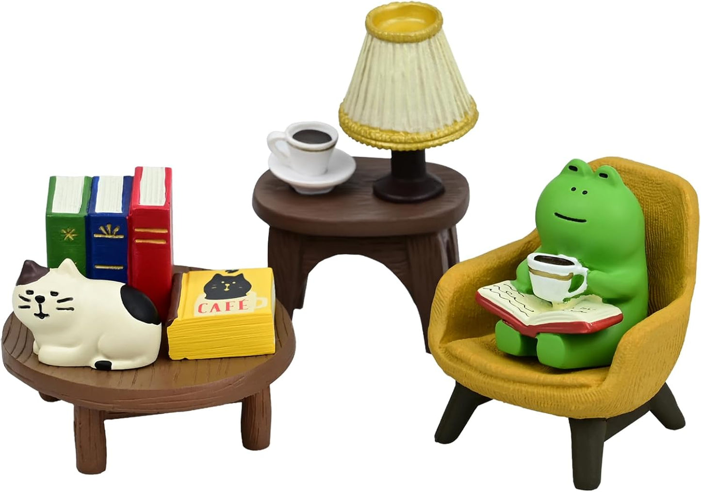 Miniature Frog Figurines Statue, Adorable Frog Collectibles for Desk and Bedroom Decor, Perfect Indoor Home Decorations and Gifts Set